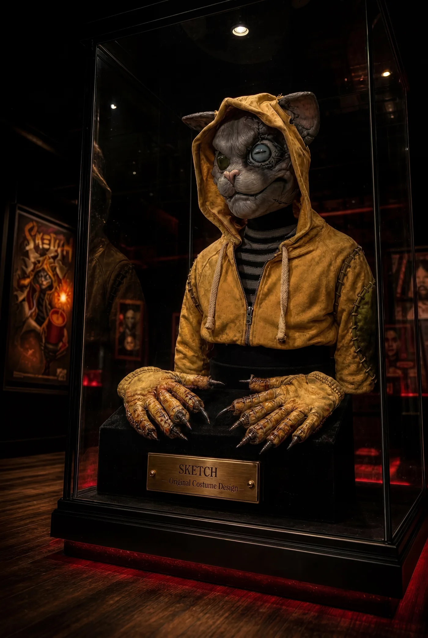Nip costume design — museum exhibit concept, full figure